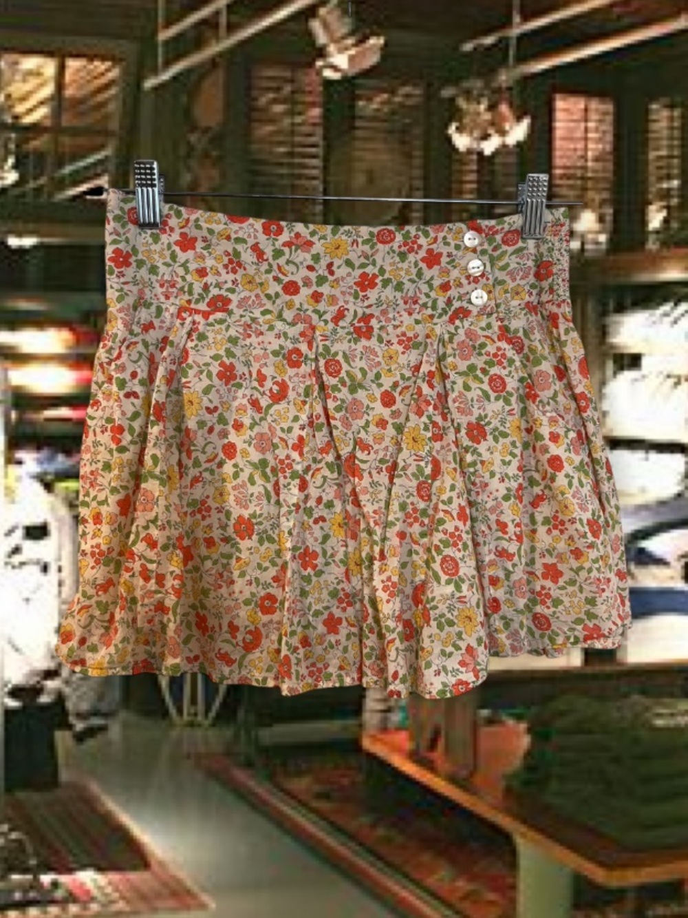 Y2k AE Floral Skirt
